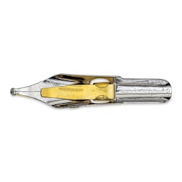 Speedball Broad Edge B-Series Round Calligraphy Nib - B4, view of the bottom of the nib