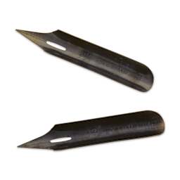 Speedball Hunt Artist Dip Pen - #22B, Pkg of 2 Nibs, flipped upside down