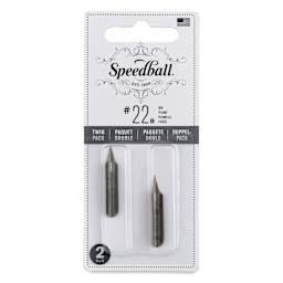 Speedball Hunt Artist Dip Pen - #22B, Pkg of 2 Nibs, front of the packaging