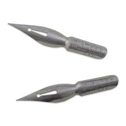 Speedball Hunt Globe Bowl Pointed Dip Pen - #513 EF, Pkg of 2 Nibs