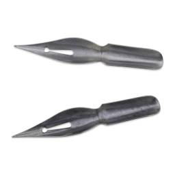 Speedball Hunt Globe Bowl Pointed Dip Pen - #513 EF, Pkg of 2 Nibs, flipped upside down