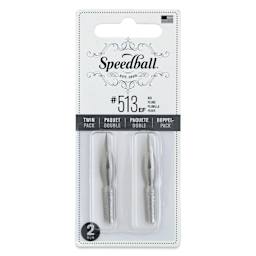 Speedball Hunt Globe Bowl Pointed Dip Pen - #513 EF, Pkg of 2 Nibs, front of packaging