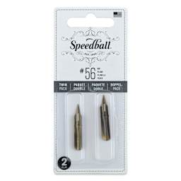 Speedball Hunt School Dip Pen - #56, Pkg of 2 Nibs, front of the packaging