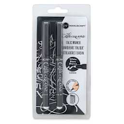 Manuscript CalliCreative Italic Marker - White, Pkg of 2, front of the packaging