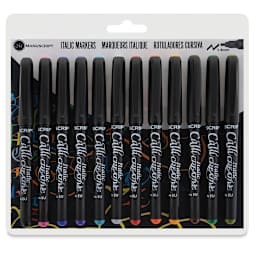 Manuscript CalliCreative Italic Marker - Fine Point, Set of 12, front of the packaging