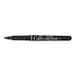 Manuscript CalliCreative Italic Marker - Black, 2.5 mm, Medium Point with cap off