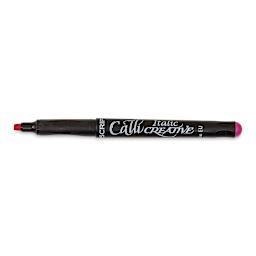 Manuscript CalliCreative Italic Marker - Pink, 3.6 mm, Broad Point with cap off