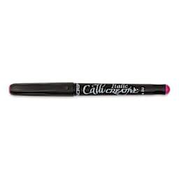 Manuscript CalliCreative Italic Marker - Pink, 3.6 mm, Broad Point with cap on