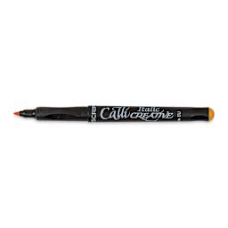 Manuscript CalliCreative Italic Marker - Yellow, 1.4 mm, Fine Point with cap off