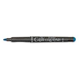 Manuscript CalliCreative Italic Marker - Metallic Turquoise, 2.5 mm, Medium Point with cap off
