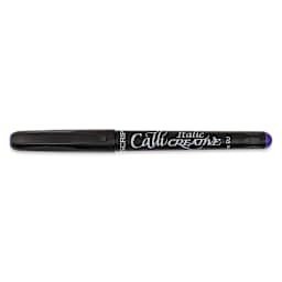 Manuscript CalliCreative Italic Marker - Purple, 3.6 mm, Broad Point with cap on