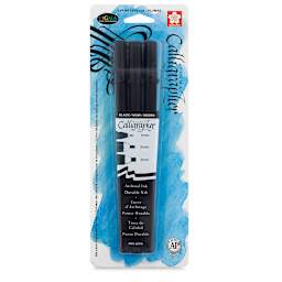 Sakura Pigma Calligrapher Pen Sets - Front of blister package of 3 pc Black Pen set