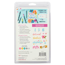 Tombow Lettering in Color Set, back of the packaging