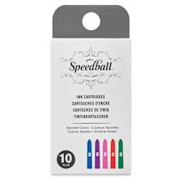 Speedball Calligraphy Fountain Pen Refills - Assorted Colors, Set of 10 front of package