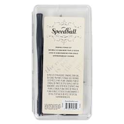 Speedball Calligraphy Storage Set - Drawing, contents laid out
