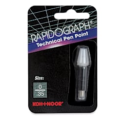 Koh-I-Noor Rapidograph Pen Replacement Point - 0, 0.35 mm Tip in package