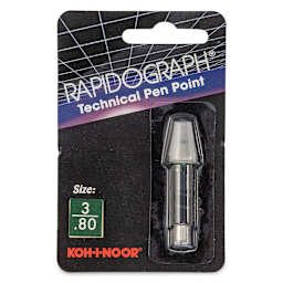 Koh-I-Noor Rapidograph Pen Replacement Point - 3, 0.80 mm Tip front of package
