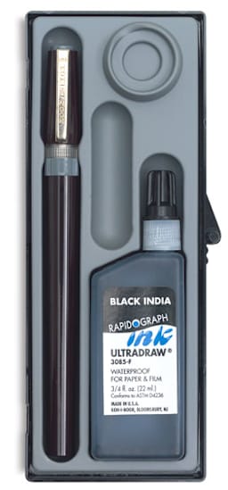 Koh-I-Noor RapidoSketch Pen Set - Open package with components shown upright
