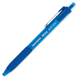 Paper Mate Inkjoy Ballpoint Pen Sets - Single Blue pen at angle
