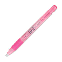 Tombow MONO Knock Stick Eraser - Pink, with eraser exposed