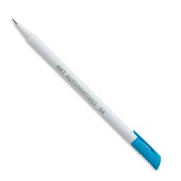 Art Alternatives Fineline Pen - Singled angled view of Blue pen uncapped