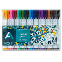 Art Alternatives Fineline Pen Sets - Front of package of set of 24 pens