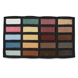 Art Spectrum Extra Soft Square Pastel - Portrait Set of 20 shown in tray