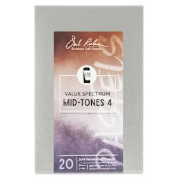 Richeson Soft Handrolled Pastels - Mid Tones 4, Set of 20 - front of packaging