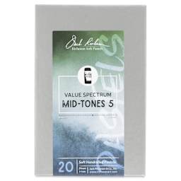 Richeson Soft Handrolled Pastels - Mid Tones 5, Set of 20 - front of packaging