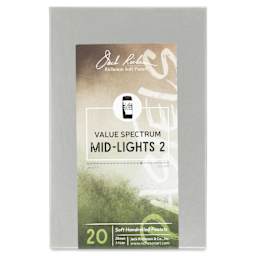 Richeson Soft Handrolled Pastels - Mid Lights 2, Set of 20 - front of packaging
