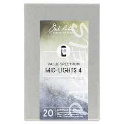 Richeson Soft Handrolled Pastels - Mid Lights 4, Set of 20 - front of packaging