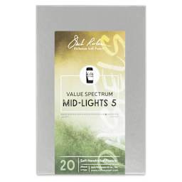 Richeson Soft Handrolled Pastels - Mid Lights 2, Set of 20 - front of packaging