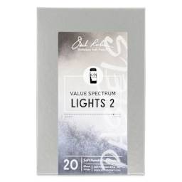 Richeson Soft Handrolled Pastels - Lights 2, Set of 20 - front of packaging