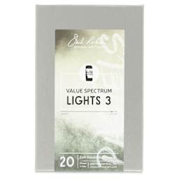 Richeson Soft Handrolled Pastels - Lights 3, Set of 20 - front of packaging