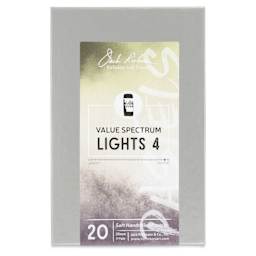 Richeson Soft Handrolled Pastels - Lights 4, Set of 20 - front of packaging
