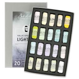 Richeson Soft Handrolled Pastels - Lights 5, Set of 20