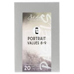 Richeson Soft Handrolled Pastels - Portrait Values 8-9, Set of 20 - front of packaging