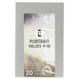 Richeson Soft Handrolled Pastels - Portrait Values 9-10, Set of 20 - front of packaging