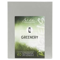 Richeson Soft Handrolled Pastels - Greenery, Set of 40 - front of packaging