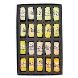 Richeson Soft Handrolled Pastels - Yellows, Set of 20