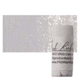 Richeson Soft Handrolled Pastel - Grey GY4, pastel and swatch