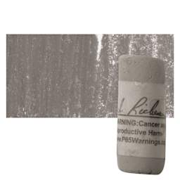 Richeson Soft Handrolled Pastel - Grey GY8, pastel and swatch