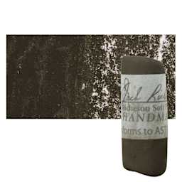 Richeson Soft Handrolled Pastel - Grey GY12, pastel and swatch