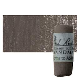 Richeson Soft Handrolled Pastel - Grey GY13, pastel and swatch