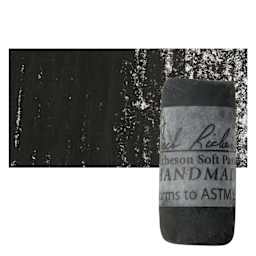 Richeson Soft Handrolled Pastel - Grey GY15, pastel and swatch