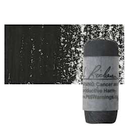 Richeson Soft Handrolled Pastel - Grey GY16, pastel and swatch