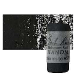 Richeson Soft Handrolled Pastel - Grey GY17, pastel and swatch