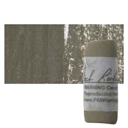 Richeson Soft Handrolled Pastel - Grey GY23, pastel and swatch