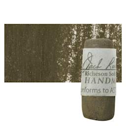 Richeson Soft Handrolled Pastel - Grey GY25, pastel and swatch