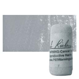 Richeson Soft Handrolled Pastel - Grey GY37, pastel and swatch